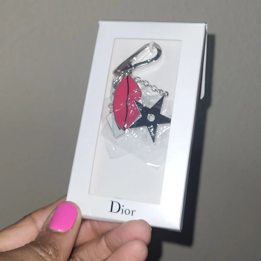 Pink and Silver Keychain